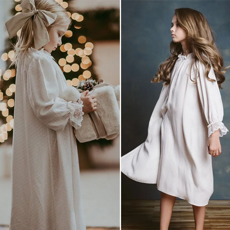 EnkeliBB bebeor* Children Fashion Pliad Dresses Vintage Style High Quality Kids Long Sleeve Dress For Autumn and Winter Stylish smocked baby dresses