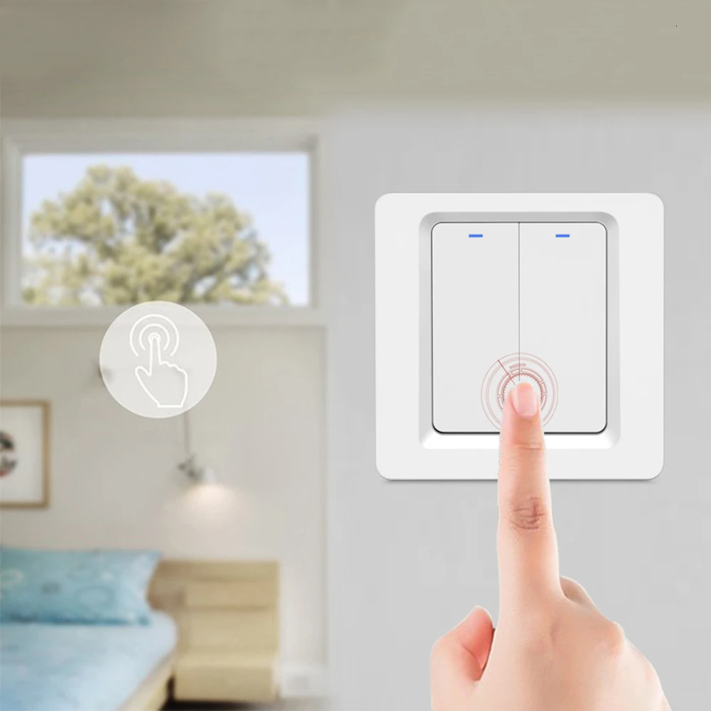 Wi-Fi дистанционный переключатель освещения Кнопка приложение дистанционного голосового управления работает для Alexa Echo Dot Google Home IFTTT Roqi 1/2 таймер