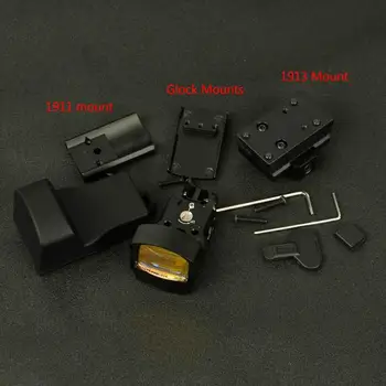 

Tactical Airsoft DP Pro Optic Reflex Red Dot Sight Scope QD Mount Hunting Pistol Rifle Scope Glock 1911 1913 Mount Accessories