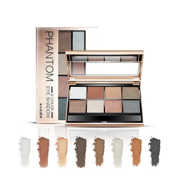 

KAXIER 8 Color Matte Eyeshadow Palette Nude Earth Color Shimmer Pigment Eye Shadow Waterproof Makeup Long-lasting Cosmetics Eyes