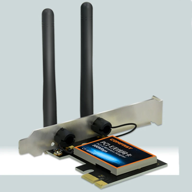 Comfast 300 Мбит/с двойная антенна 2 4 ГГц PCIe Экспресс WiFi беспроводной сетевой адаптер