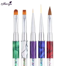 5 стилей 1 шт. дизайн ногтей звезда трубка блесток Полюс ручка с магнитом ручка Тонкий крючок линия палка кисть 3D УФ Магнитный Гель-лак