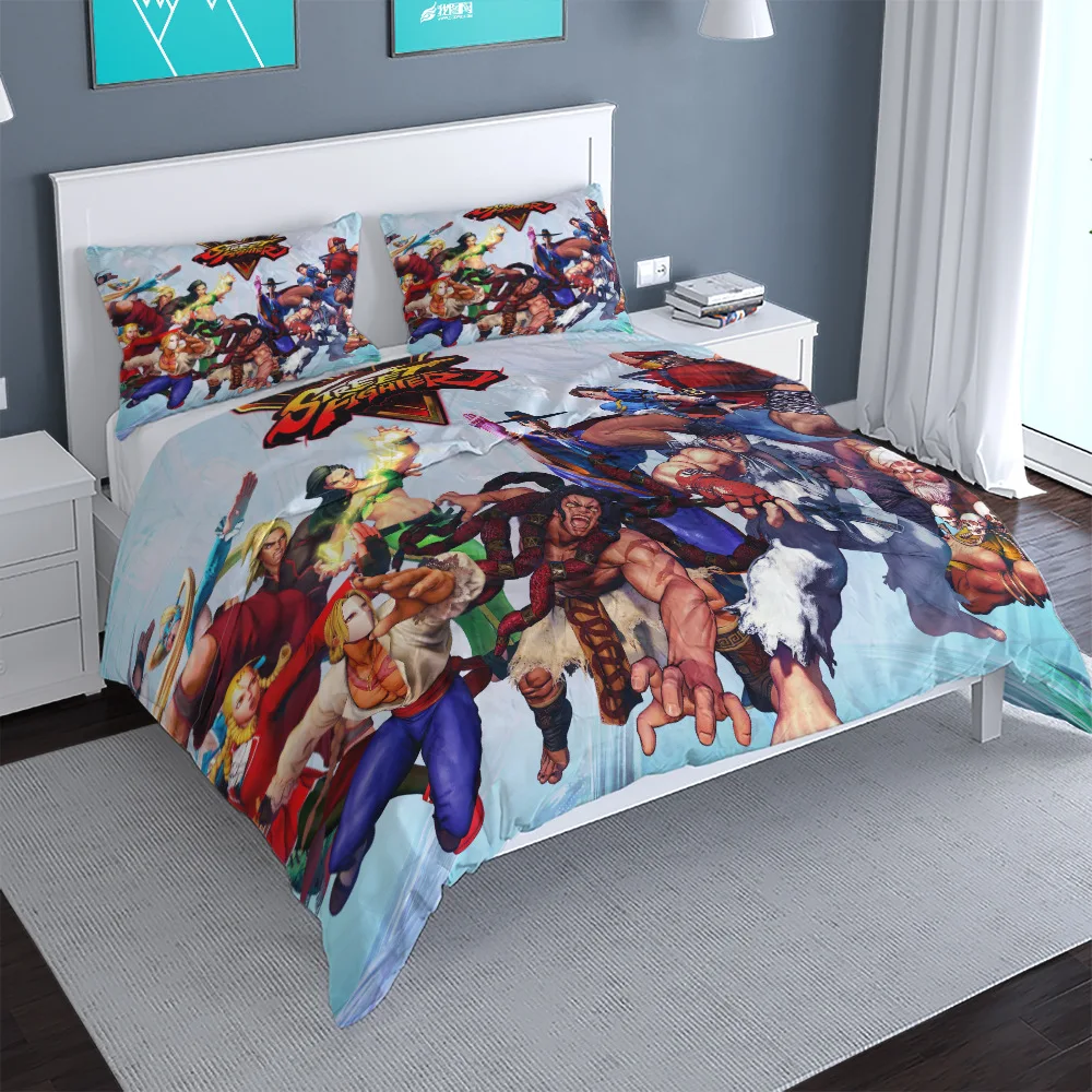 Popular Street Game Figure Bedding Set Chun Li 3d Duvet Cover Sets Comforter Bed Linen Twin Queen King Single Size Dropshipping | Дом и сад