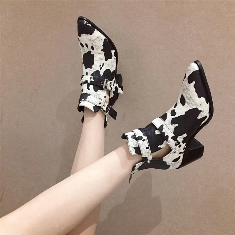

Lady Boots Pointe Shoes Zipper Luxury Designer Lace Up Bootee Woman 2019 Chunky Heel Ladies Pointy Rubber Fashion High Heel