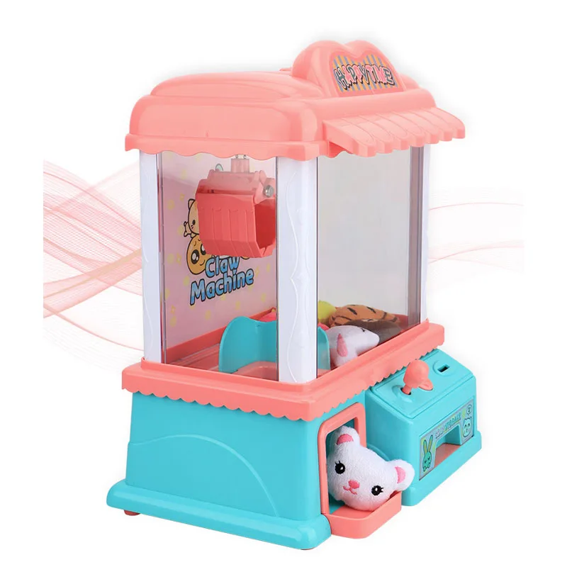 Мини машина для кукольных игр игровой автомат с когтями будильником