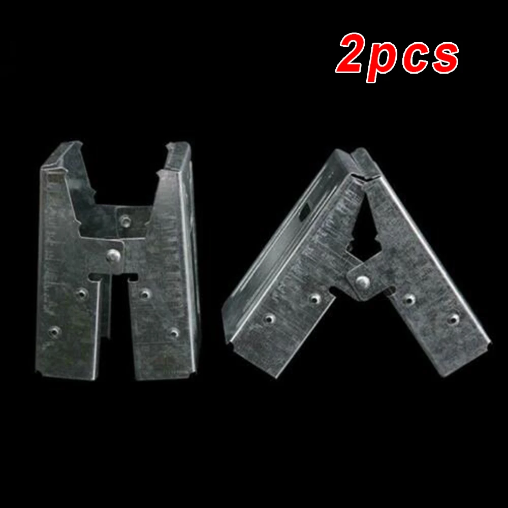 2x Saw Horse Brackets Stainless Steel Jig Clamps Woodworking Fixture Clips Tool Well-made