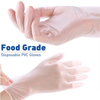 

Disposable Gloves PVC Dishwashing/Kitchen/Garden/Work/ Vinyl Gloves Suit For Left And Right Hand Dust-proof Gloves Household