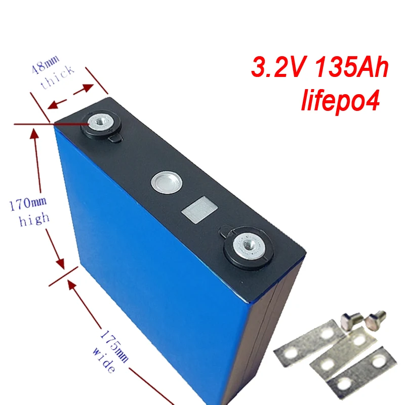 4 шт. lifepo4 3 2 v 135Ah литиевая батарея без 120Ah 100Ah глубокий цикл для diy 24v 12V солнечная и