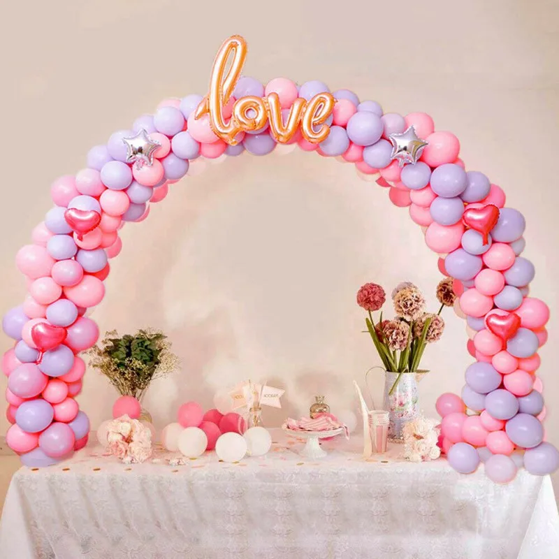 Шарики ко дню рождения стол арочный комплект Воздушный шар колонна-подставка с рамкой основание полюса и баллонов клип для дня рождения Свадебные украшения