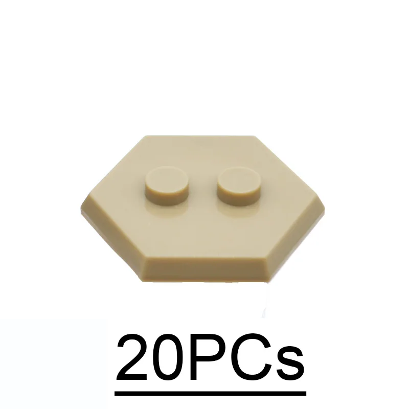 Hexagonal Building Block Display Stands - Set of 20