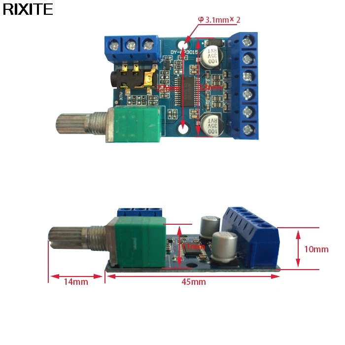 home audio amplifier Amplifier Board Dual-channel Stereo High Power Digital Audio 2*30W Amplificador DIY Module 12V-24V turntable amplifier