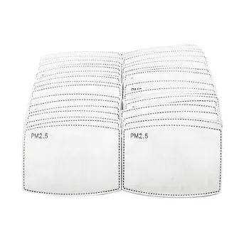 

10/20/50/100pcs Face Mask 5 Layer Kid Filter Insert Activated Carbon Mask Filter 3D Fitting Design Breathable Filtration