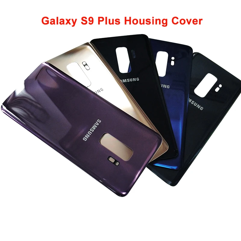 S9 Plus задняя крышка чехол для батареи для samsung Galaxy S9 Plus S9Plus SM-G9650 стеклянная задняя крышка для корпуса Замена S9+ чехол для телефона