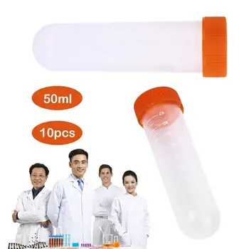 

Centrifuge Tubes Professional Multi-Purpose 10pcs/Lot Plastic Scientific Plasticware Transparent Centrifuge Tube with Snap Cap
