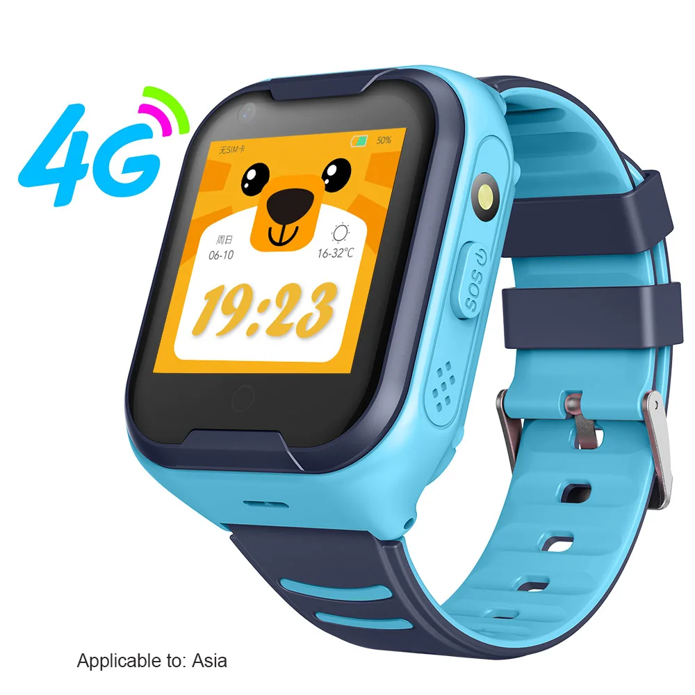 AS Version LEMFO 4G Детские Смарт-часы Детские gps Wi-Fi LBS позиционирование IP67 водонепроницаемый аккумулятор 650 мАч камера видео умные часы для детей - Цвет: AS Version