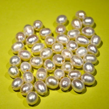 

big hole rice pearl beads good quality 2.5-3mm white freshwater for leather jewelry