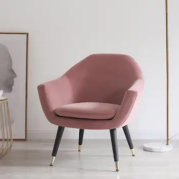 

Living Room Bedroom Nordic Fabric Single Sofa Chair Leisure Armchair Lazy Sofa Simple Modern Small House