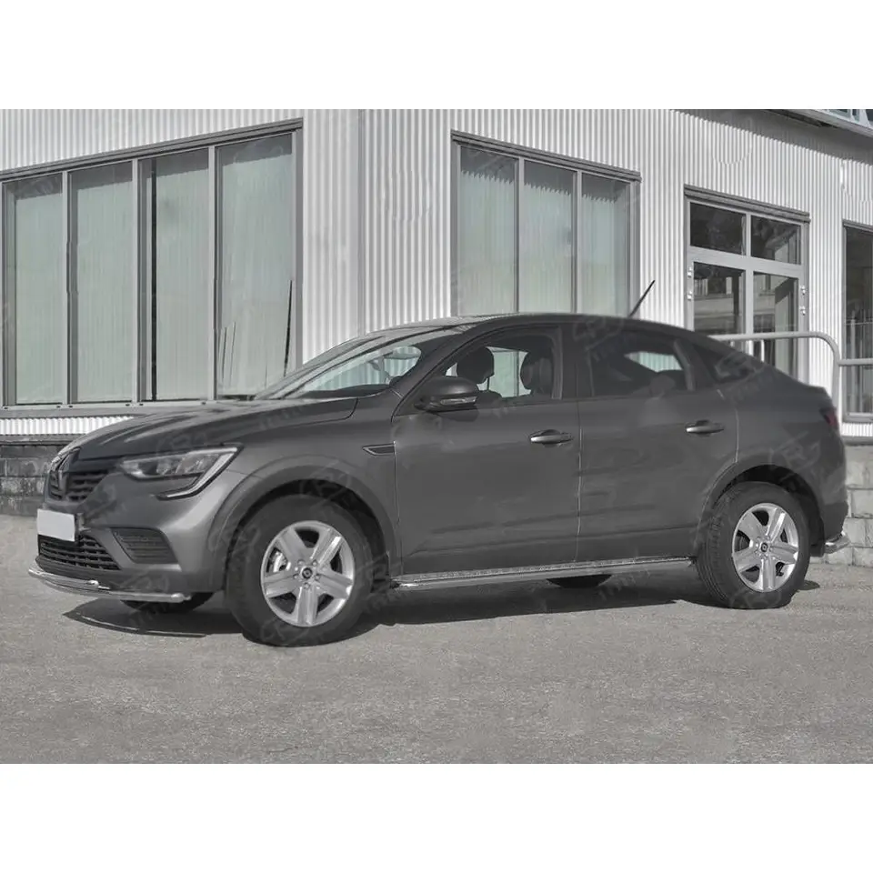 Marchepieds Turtle Pour Renault Arkana 2019-2024 - En Aluminium Et ABS, Capacité 250 Kg - Gris, Installation Facile