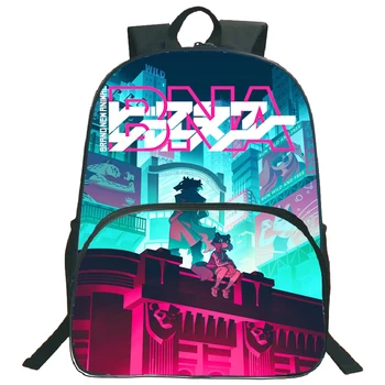 

BRAND NEW ANIMAL Backpack Anime BNA Pattern Backpacks Casual Shoulder School Bags Boys Girls Bookbag Fashion Teenager Bagpack