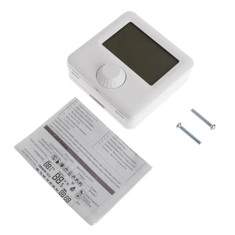 LCD Display Wall-hung Gas Boiler Thermostat Weekly Programmable Room Heating Digital Temperature Controller Thermostat 95AA