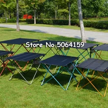 Открытый стол портативный складной раскладной столик Кемпинг Открытый Пикник 6061 алюминиевый сплав ультра-легкий складной стол Размер S/L