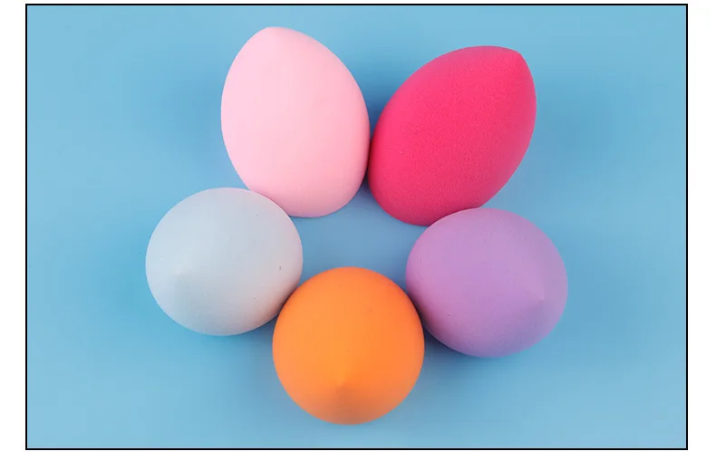 Hydrophilic Non-Latex Cosmetic Egg Wet And Dry Dual Purpose Oblique Water Droplet Gourd Powder Puff pao shui da Sponge Makeup Eg