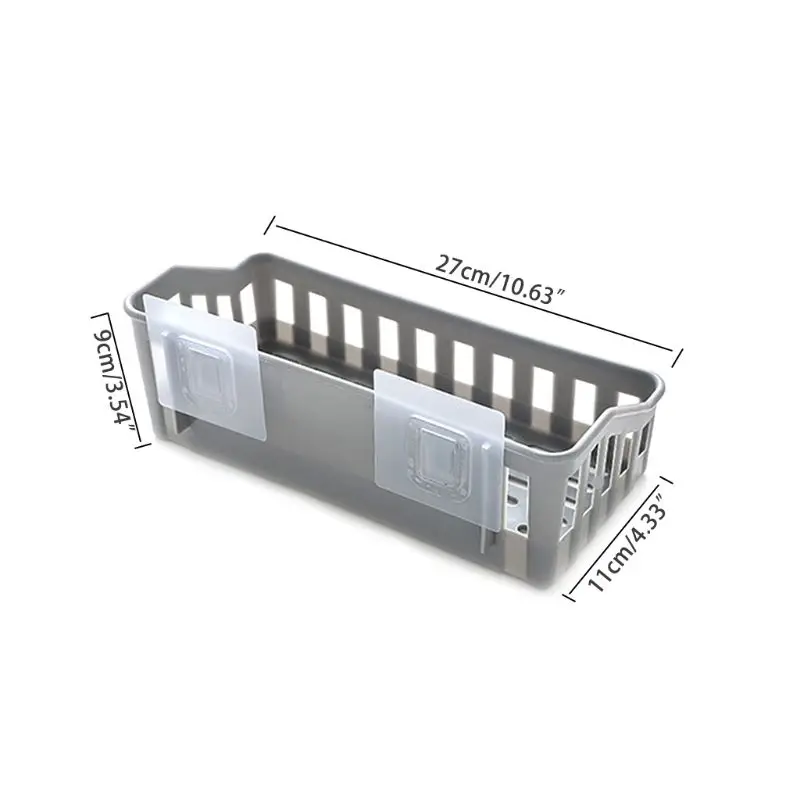 Estante colgante de plástico без perforado para de Баньо toallero с накладками для плавания с принтом цветов blanco/коричневый