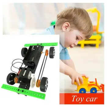 

DIY Four-wheel Drive Car Materials Assemble Projects Science Experiment Model Kit Creative Educational Teaching Equipment