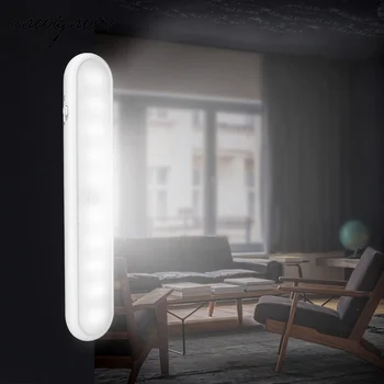 

Night Lamp Lamparas LED Human Body Sensor With Magnet Adsorption Cabinet Light Night Light Lampada Lampen ночник светильник