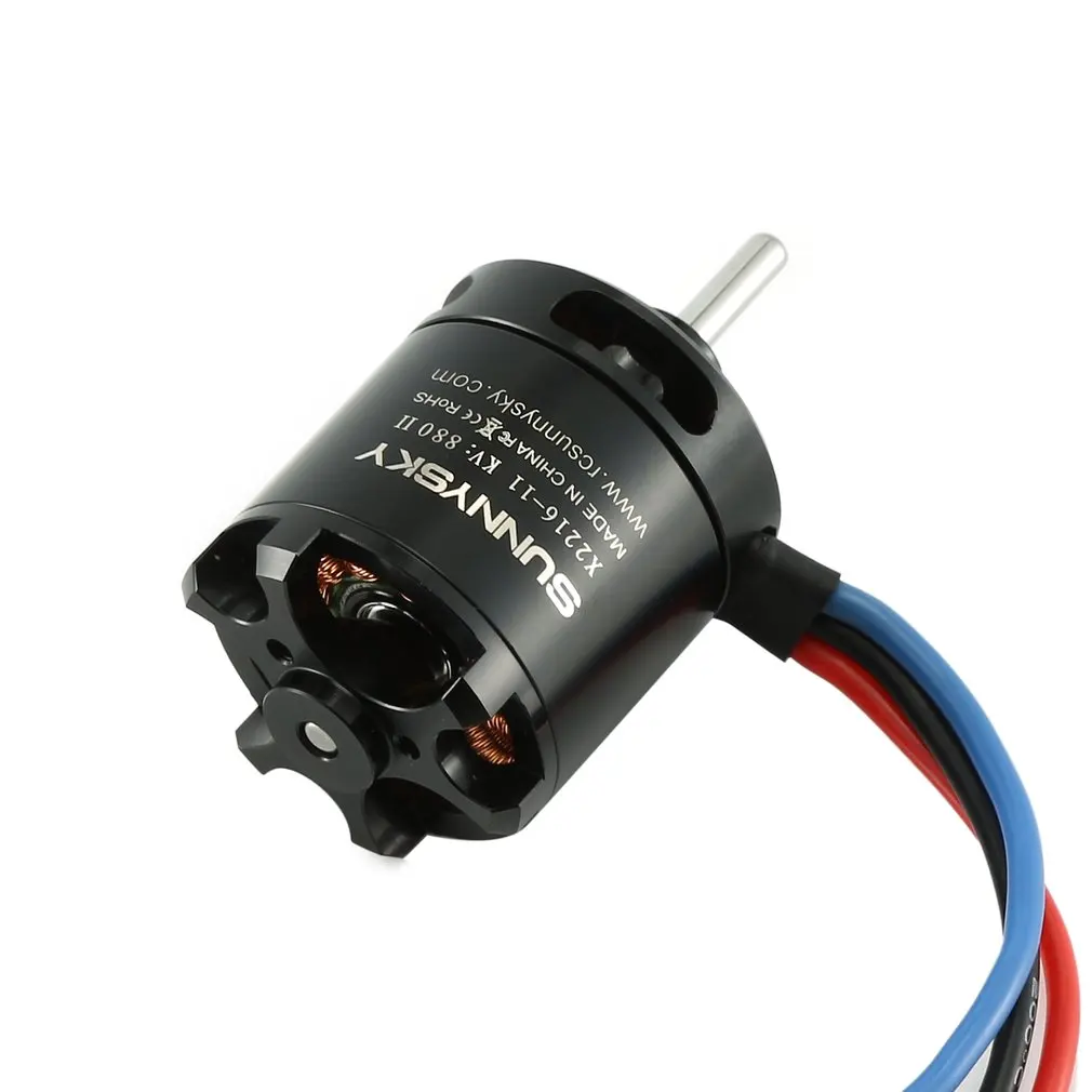 SunnySky X2216 880KV/1100KV/1250KV/1400KV II бесщеточный двигатель для радиоуправляемого дрона с длинной осью для моделей самолетов с фиксированным крылом