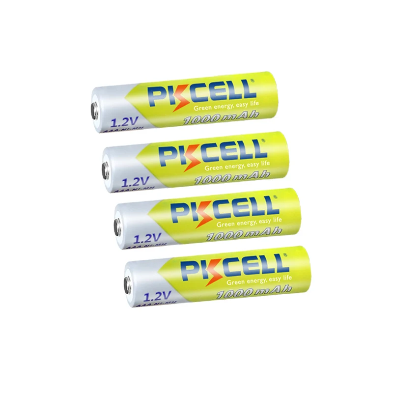 4/8PC PKCELL AAA NIMH Rechargeable Battery 3A 1000mah 1.2V NI-MH AAA Battery batteries Rechargeable aaa up to 1000circle times