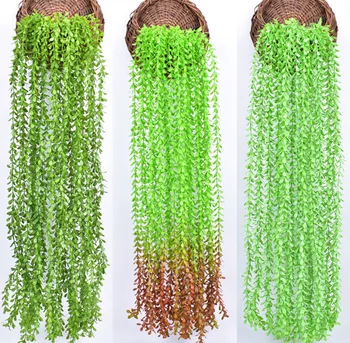 

1.15 M Model Milan Vine Wall Decoration Model Plants Wedding Floral Hanging Green Plant Wall Hangers Weeping Willow