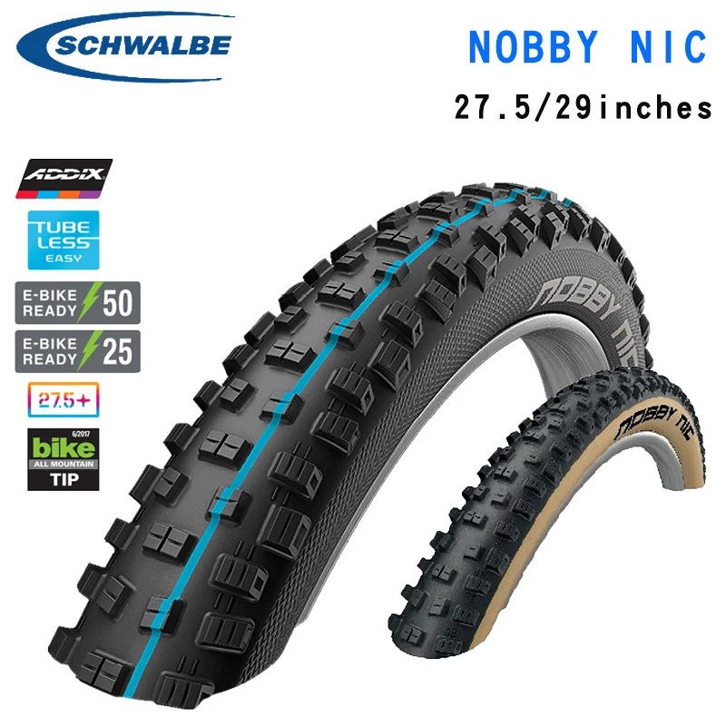 Schwalbe Mtb Bike Tire Nobby Nic 29 Inch Steel Wire Fold 27.5 Inch All