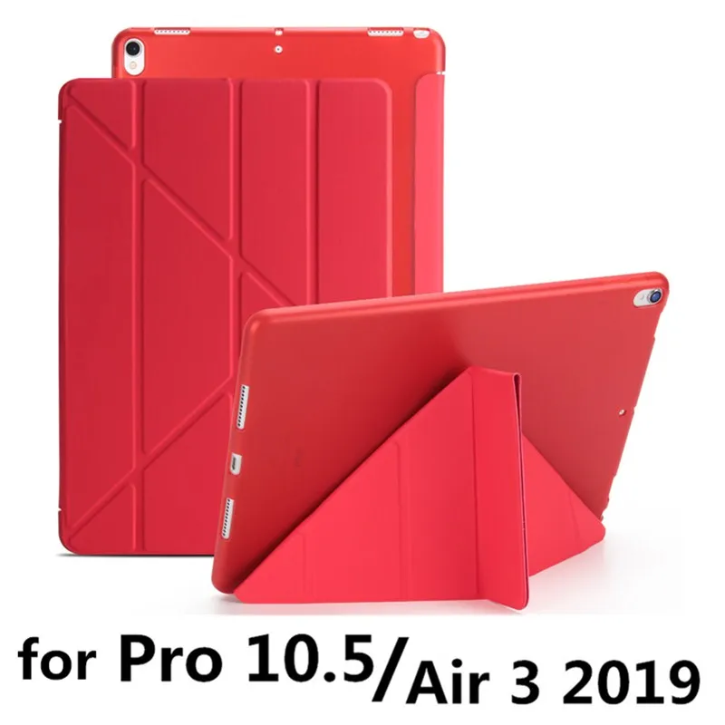 Чехол для ipad Pro 10," Air 3/ipad 10,2 защитный чехол-подставка для Apple ipad 7 7th 10,2" A2200 A2198 A2197 чехол для планшета - Цвет: pro 10.5 red