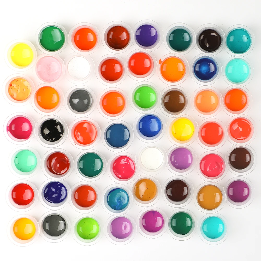 A Complete Set Of 5ml54 Color Professional Makeup Tattoo Ink Pigment For Body Art Paint DIY Tattoo Pigment Set Color Ink