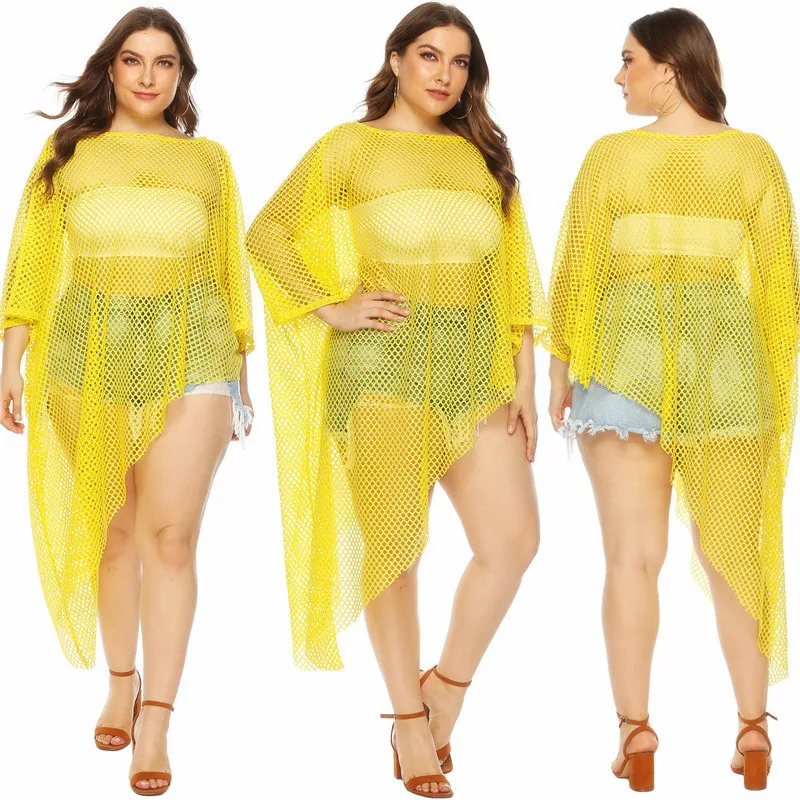 Женское асимметричное пляжное платье Длинная пляжная одежда накидка на бикини