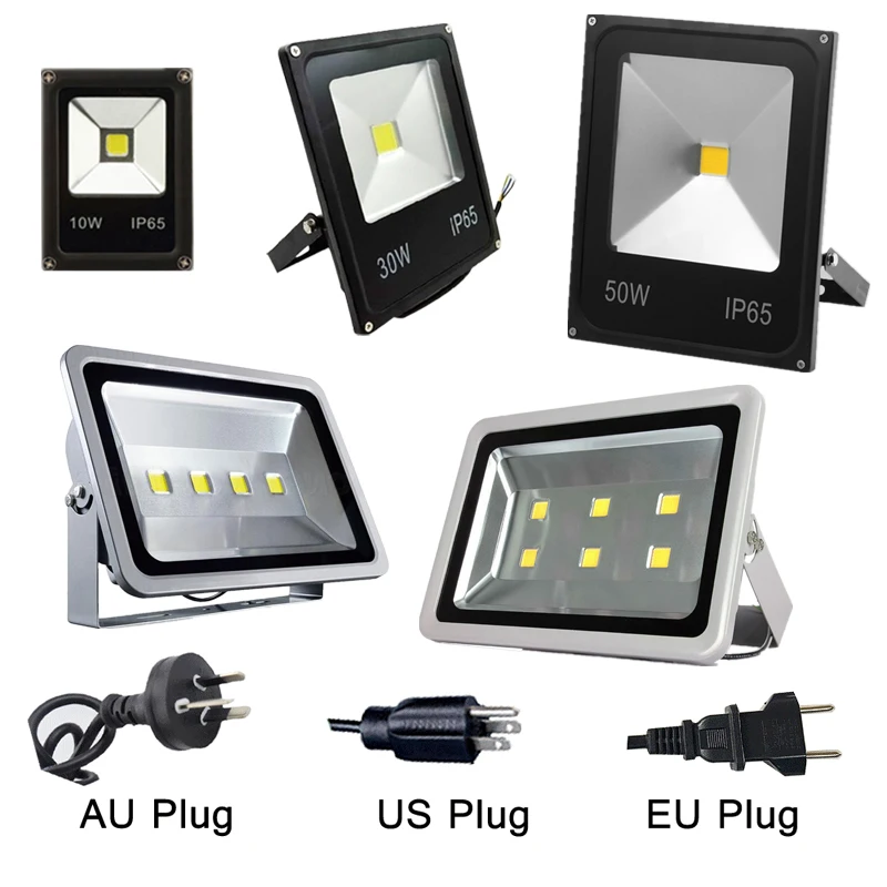 2х Светодиодный прожектор 10W30W50W200W300W AC 110/220V парк высокое освещение водонепроницаемый IP65 двор наружная лампа