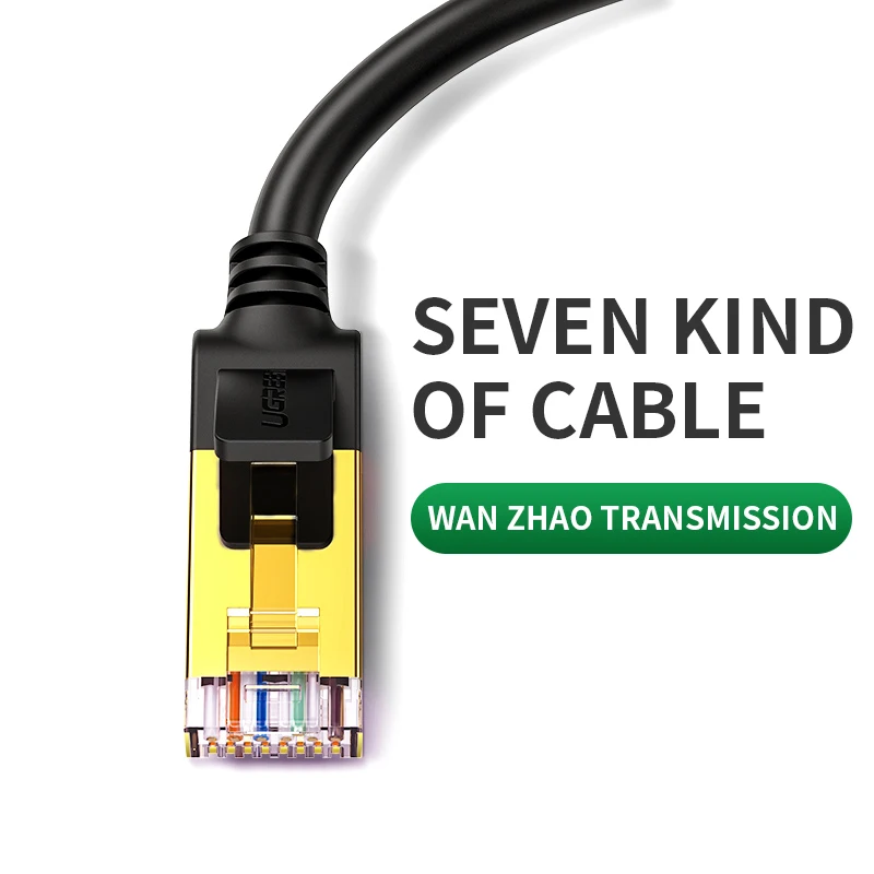 

50FT 15M CAT7 RJ45 Patch Ethernet LAN Network Cable For Router Switch gold plated cat7 network cable RJ45 8P8C GOLD PLATED PLUG