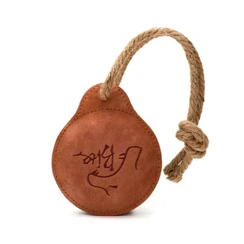 

Genuin Leather Flying Saucer Dog Cat Sound Toy Dog Game Flying Discs Resistant Chew Puppy Training Interactive Dog Supplies