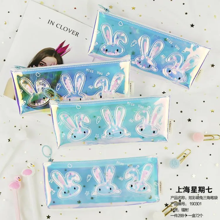 

1 Pcs Kawaii Pencil Case Cute Rabbit Into The Oil Estuches School Pencil Box Pencilcase Pencil Bag School Supplies Stationery