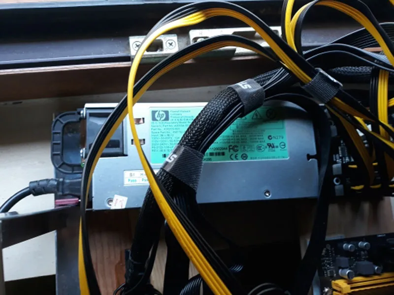 testado fonte de alimentação hp placa de fuga de alimentação do servidor para cabos conjunto de mineração