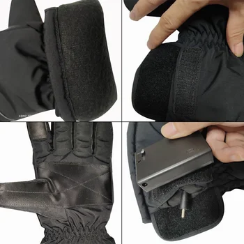 

Waterproof Heated Gloves Battery Powered Motorcycle Hunting Winter Warmer ENA88