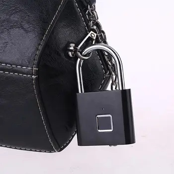 

Smart Biometric Fingerprint Padlock Keyless File Cabinet Drawer Anti-theft Lock E7CB