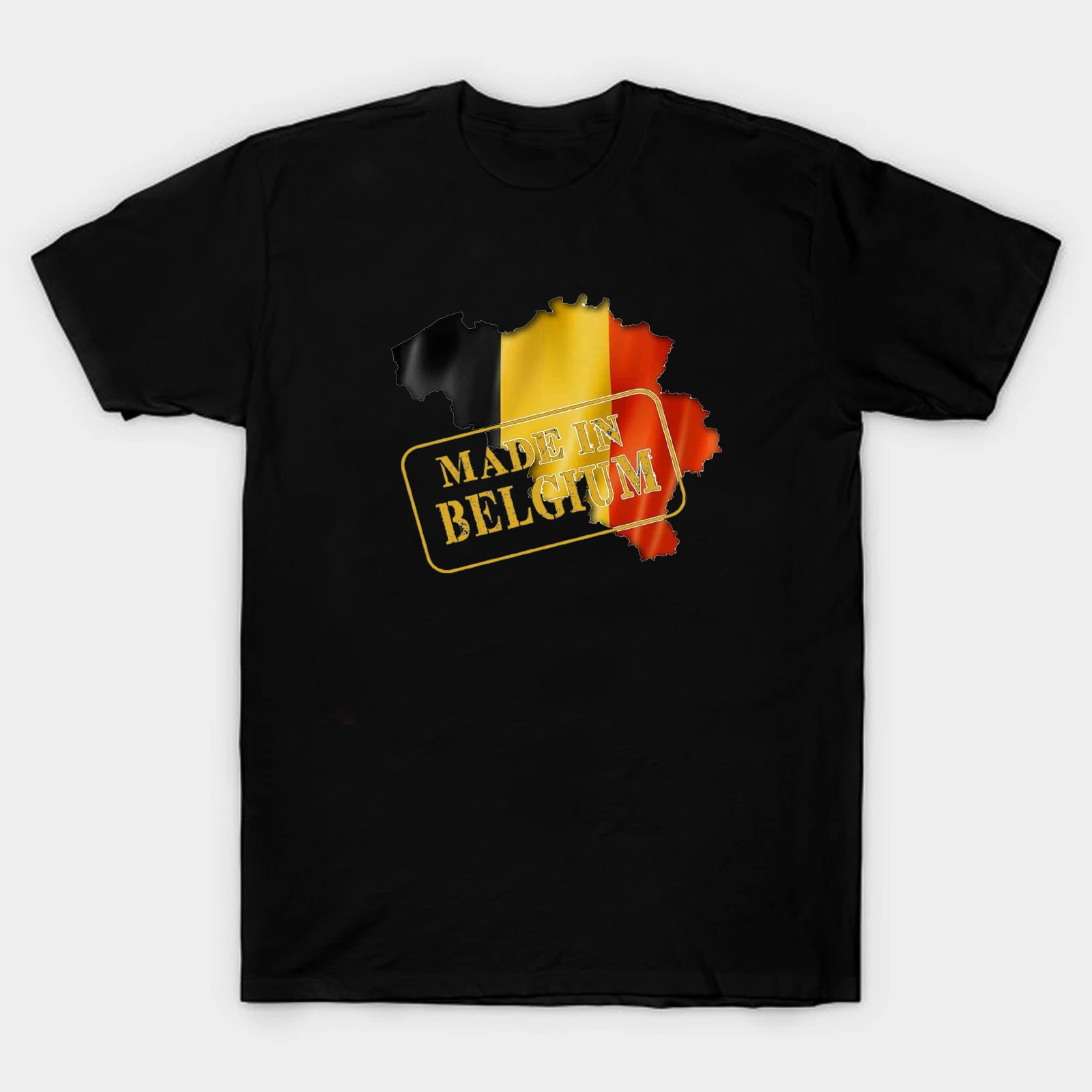 

Mens Belgian Flag and Map Nation Pride Made in Belgium T-Shirt. Summer Cotton Short Sleeve O-Neck Unisex T Shirt New S-3XL