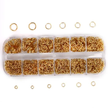 

Round Boxed Beads Kit Zinc Alloy Single Chain/Claps/Hooks/Earring Acc/Pins DIY Jewelry Beads Finding Making Box Dropshipping