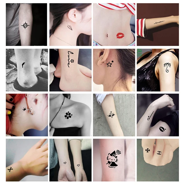 1 set Temporary Tattoo Body Paint Kit Makeup Supplies Natural