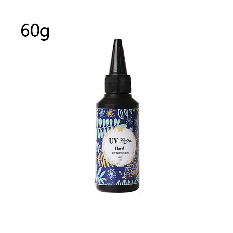 60g Твердый УФ-полимерный клей кристально чистый Ультрафиолетовый отверждения эпоксидной смолы ювелирных изделий - Цвет: 60g