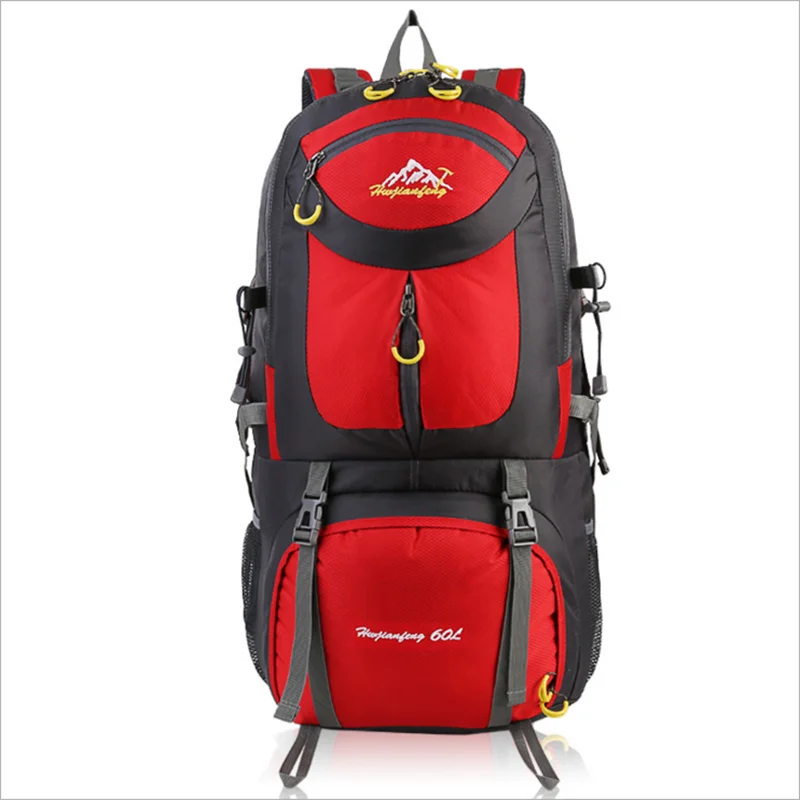 50L-Red Kuбаг 50л открытый рюкзак на плечо мужская дорожная сумка Женская водонепроницаемая большая емкость спортивная походная альпинистская сумка - Цвет: 50L-Red