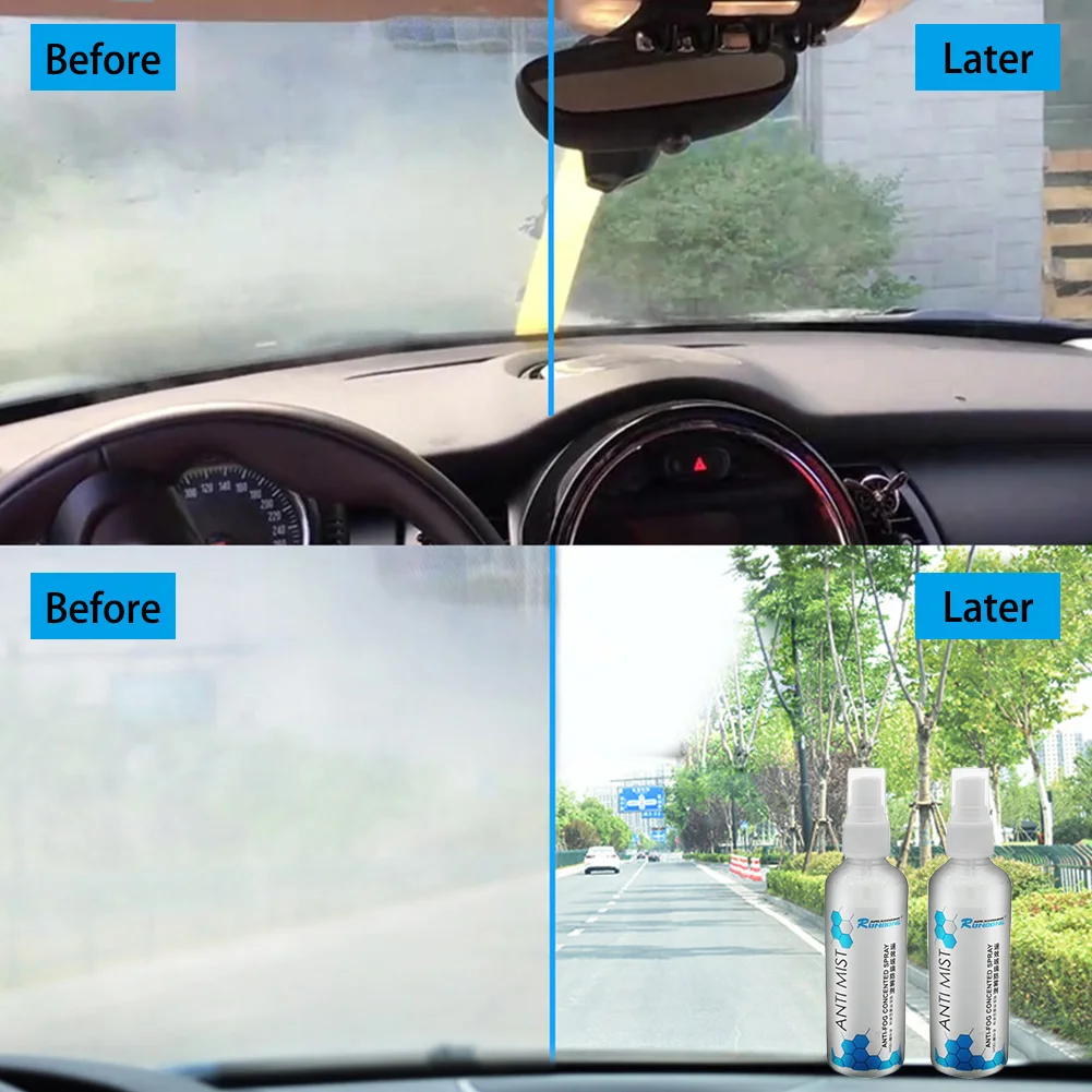 

High Quality Anti-Fog Mist Defogging Spray Wipe Off Cleaner Glass Cleaning