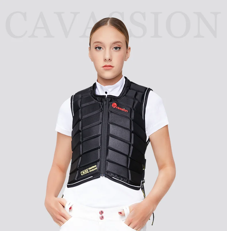 Cavassion Protective vest Thickened equestrian armor Equestrian riding safety body protector horse riding vest equestrian body 5